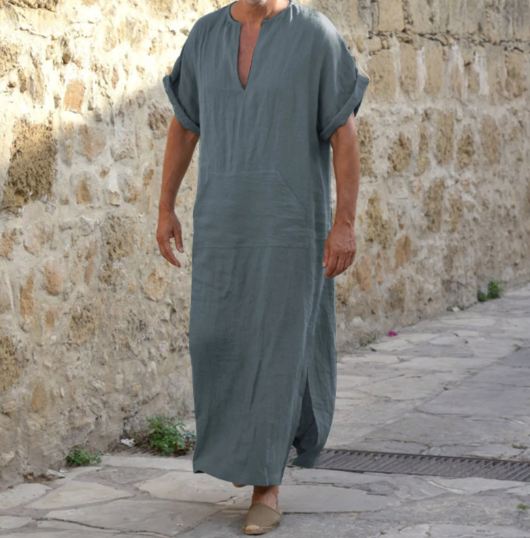 Zomerse Abaya V hals