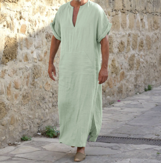 Zomerse Abaya V hals