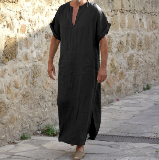 Zomerse Abaya V hals